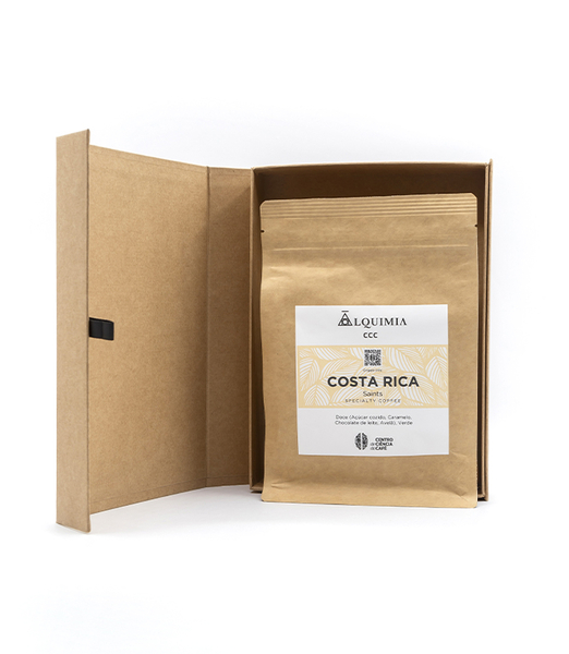  Pack Caixa Alquimia Kraft + Café Costa Rica Grão